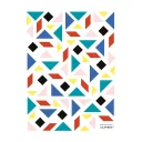 Lilipinso Wandsticker Tangram bunt