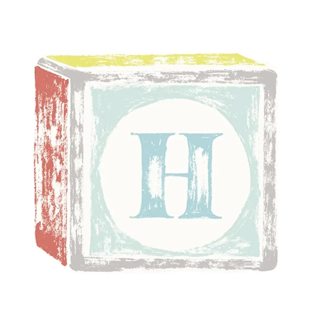 Lilipinso Sticker Buchstabe auf Spielwürfel H