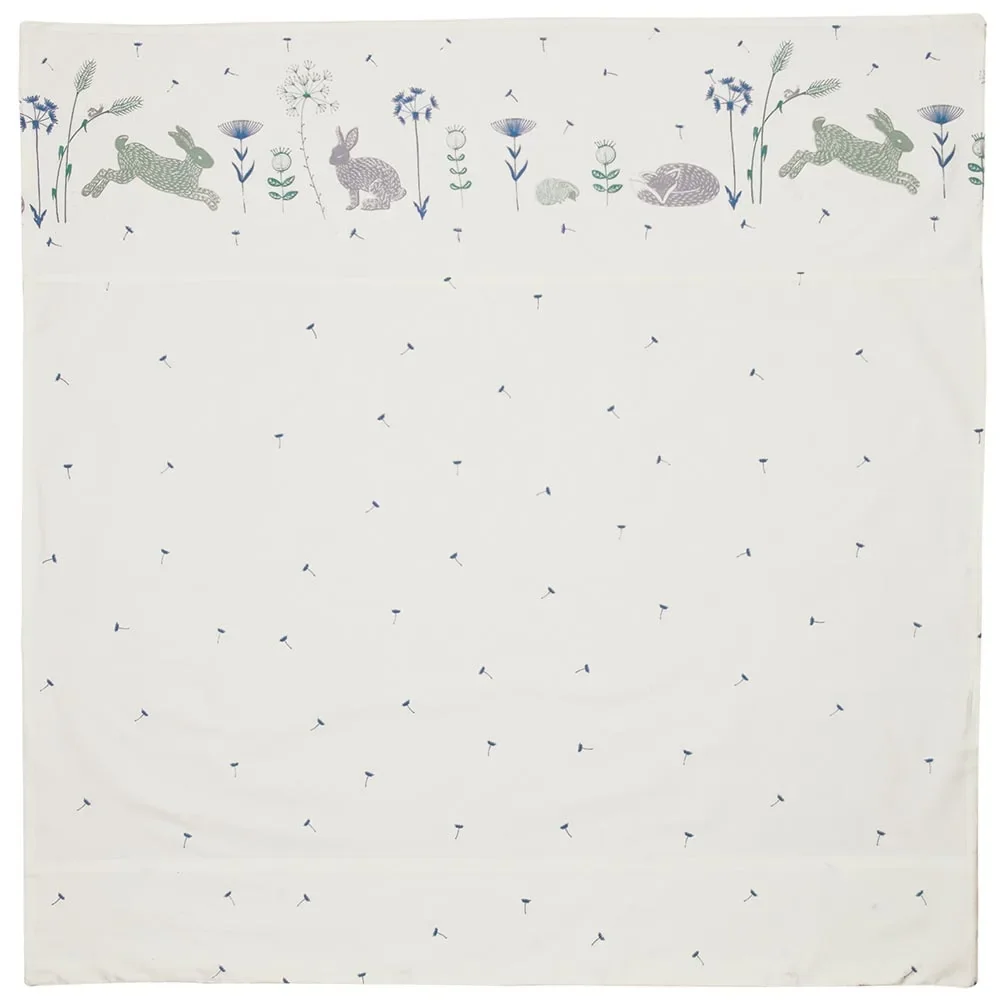 Taftan Babybettwäsche "Hello World" blau grün 80 x 80