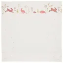 Taftan Babybettwäsche "Hello World" rosa beige 80 x 80