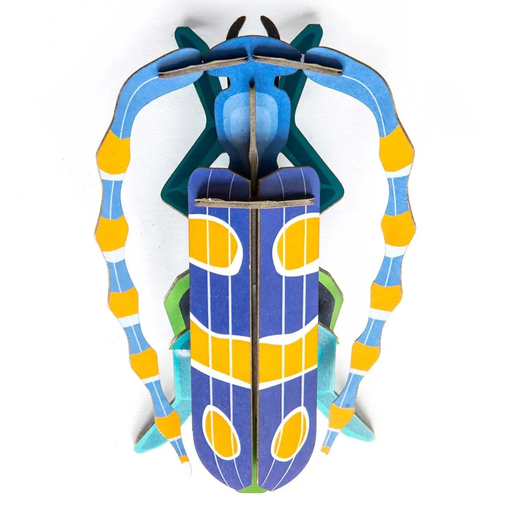 studio ROOF 3D Rosalia Käfer lila gelb Pappe