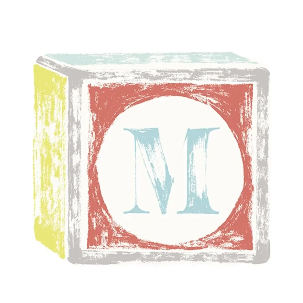 Lilipinso Sticker Buchstabe auf Spielwürfel M