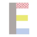 Lilipinso Wandsticker Happy Buchstabe E