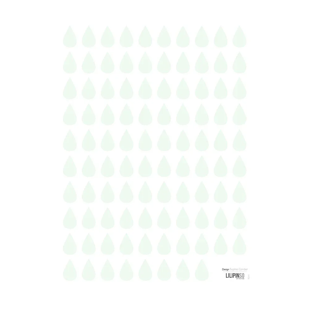 Lilipinso Wandsticker Tropfen mint