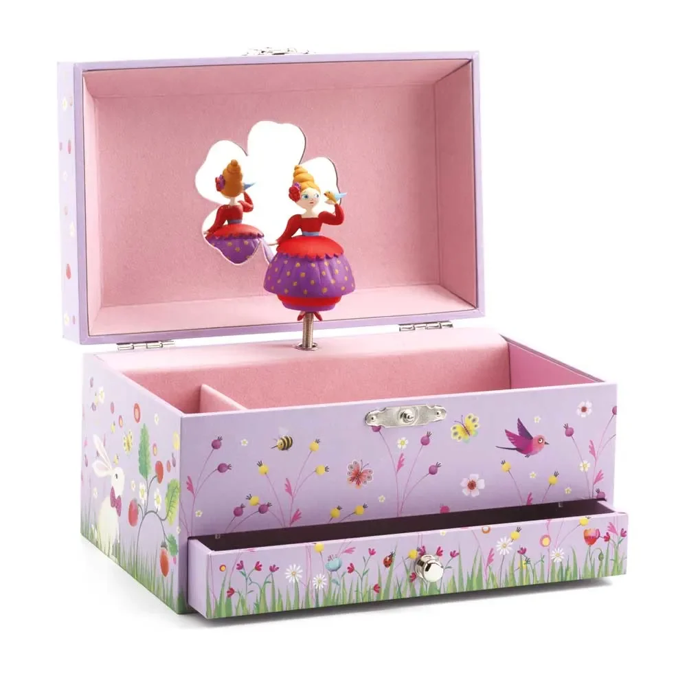 Djeco Schmuckschatulle mit Spieluhr Prinzessin und Vögelchen