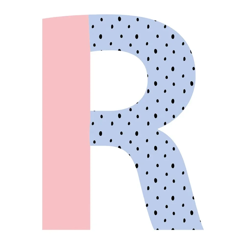 Lilipinso Wandsticker Happy Buchstabe R