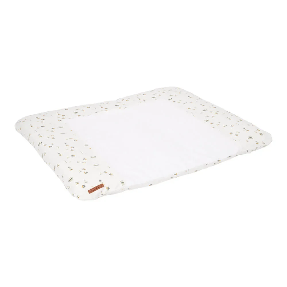 Little Dutch Wickelauflagenbezug breit "Sailors Bay" weiß