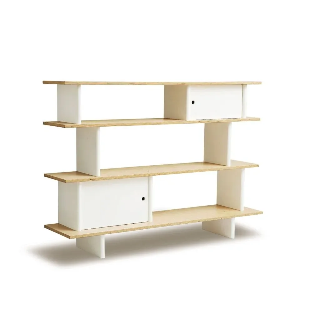 Oeuf Bücherregal Birke weiß