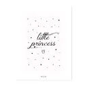 Lilipinso Poster Spruch Little Princess rosa schwarz