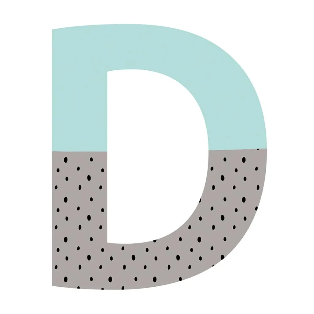 Lilipinso Wandsticker Happy Buchstabe D