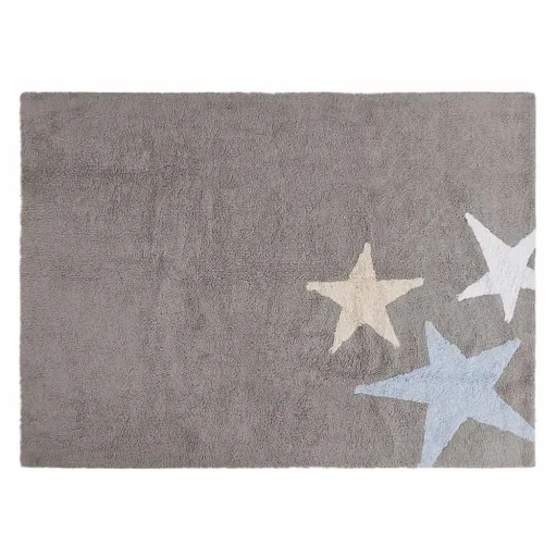 Lorena Canals Teppich 3 Sterne grau blau