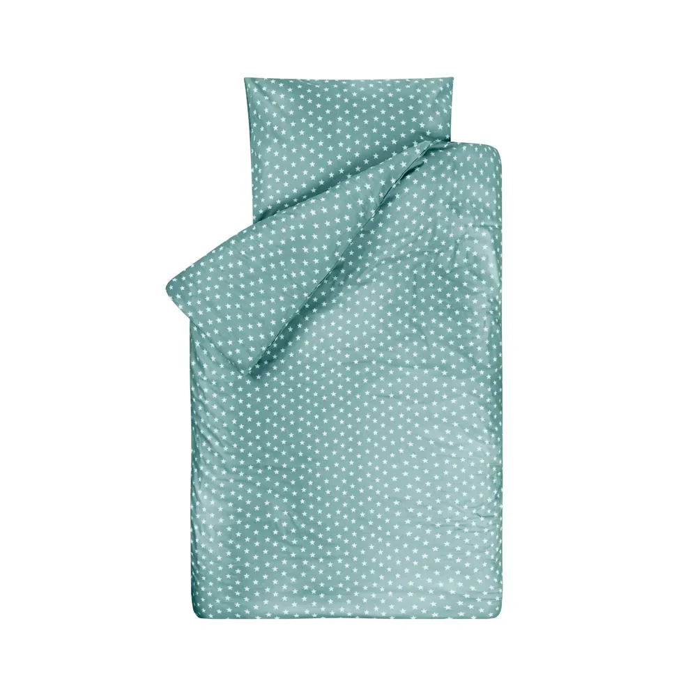 Bink Kinderbettwäsche Sterne mint 100 x 135
