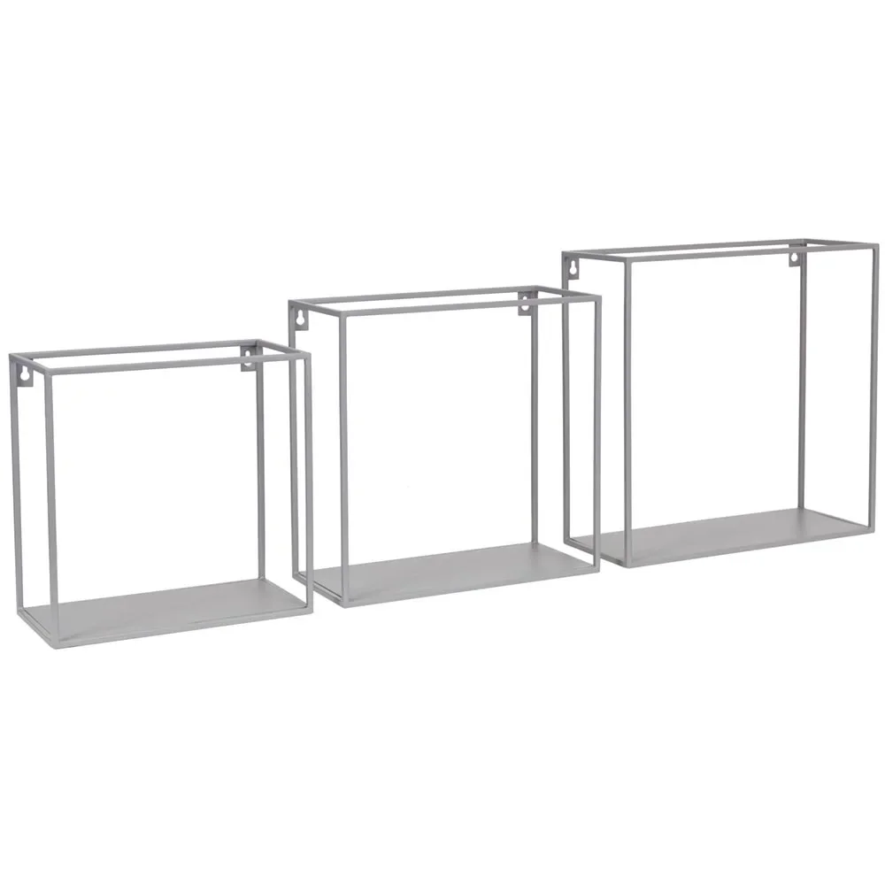 Kidsdepot Wandregal Metall grau