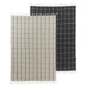 OYOY Kinderteppich Grid anthrazit/creme