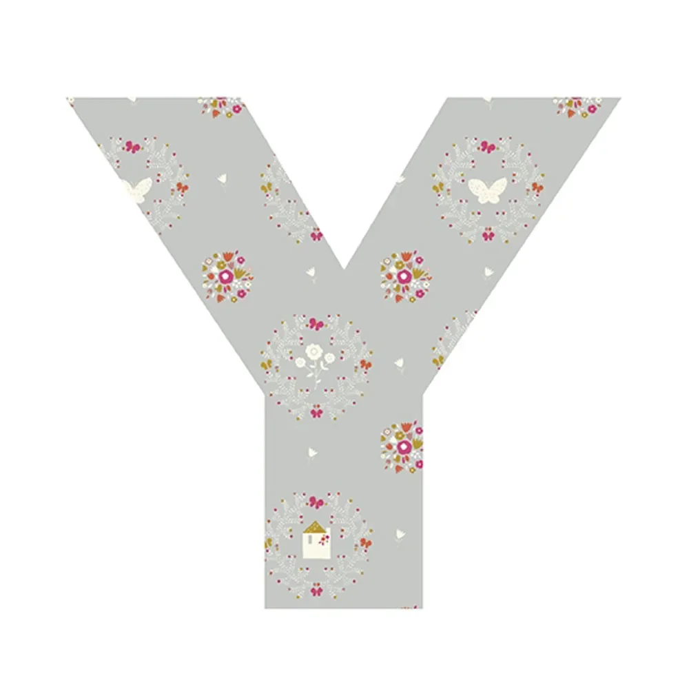 Lilipinso Sticker Buchstabe geblümt Y