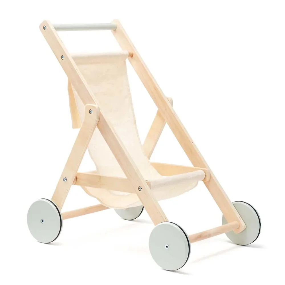 Kids Concept Puppen Buggy Holz natur