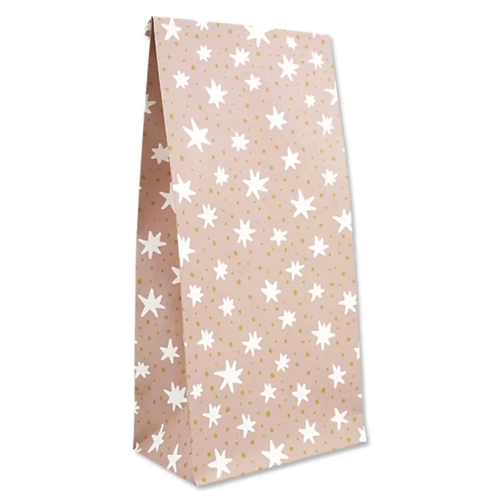 Ava & Yves Geschenk Papiertüten Sterne rosa