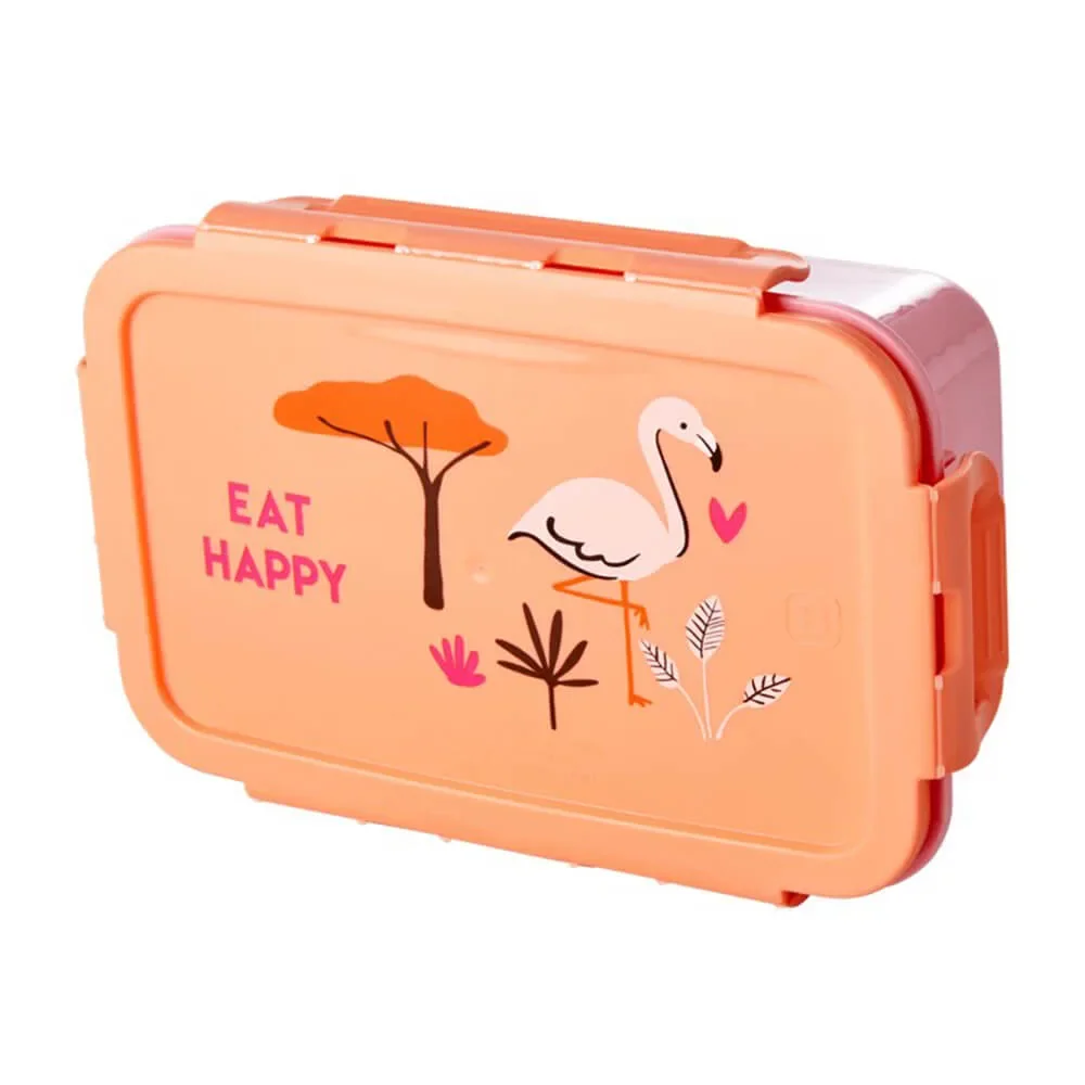 Rice Brotdose groß Flamingo