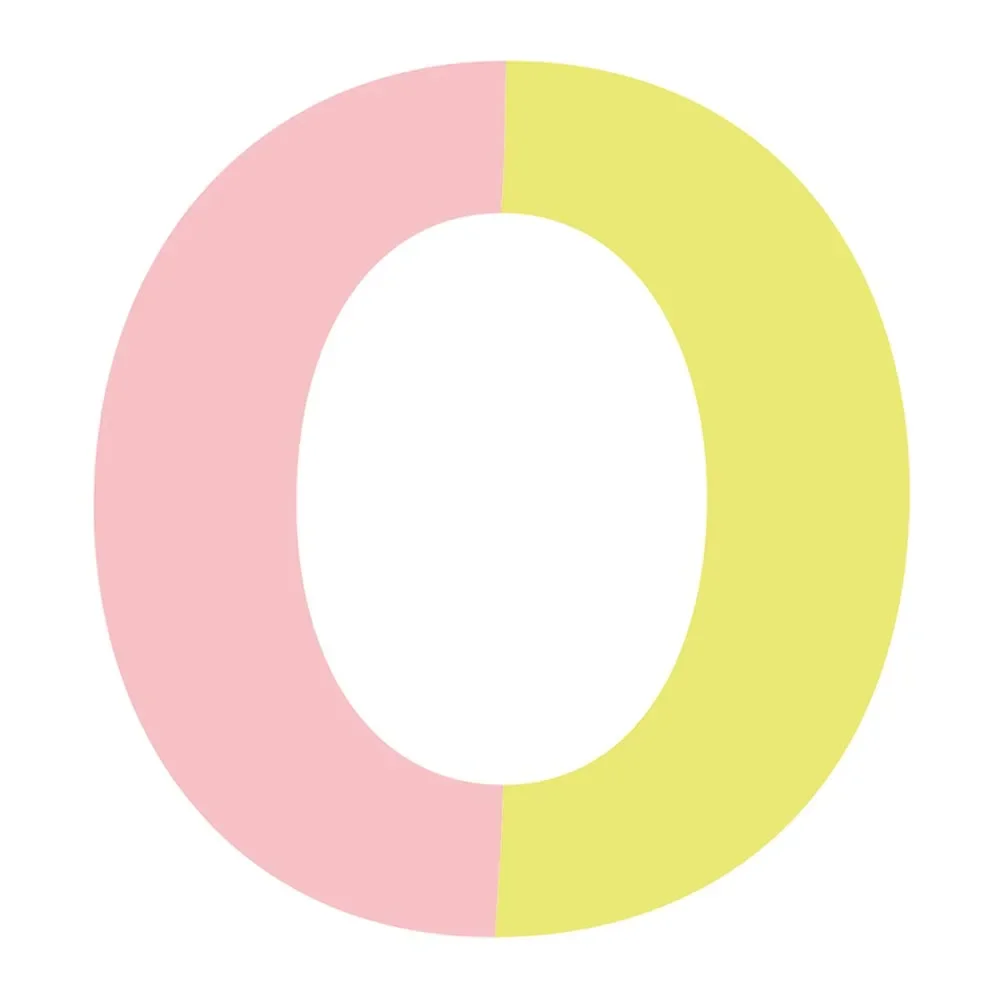 Lilipinso Wandsticker Happy Buchstabe O