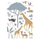 Lilipinso Wandsticker A3 Savannentiere mit Baum