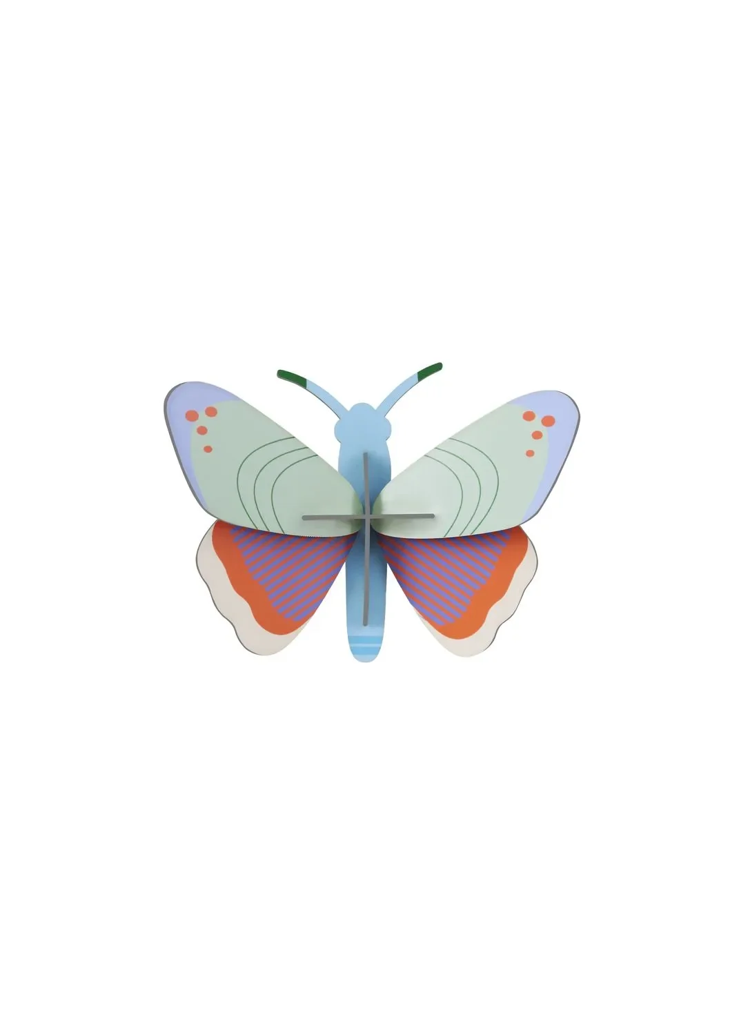 Studio ROOF Ornament, Bastel-Set, 3D Wandobjekt - Gepunkteter Schmetterling