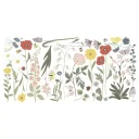 Lilipinso Wandsticker XL Richtig große Wildblumenblüten blumenbunt