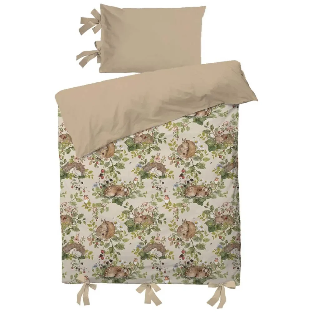 Dekornik Kinderbettwäsche schlafende Tiere 100 x 135