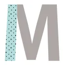 Lilipinso Wandsticker Happy Buchstabe M