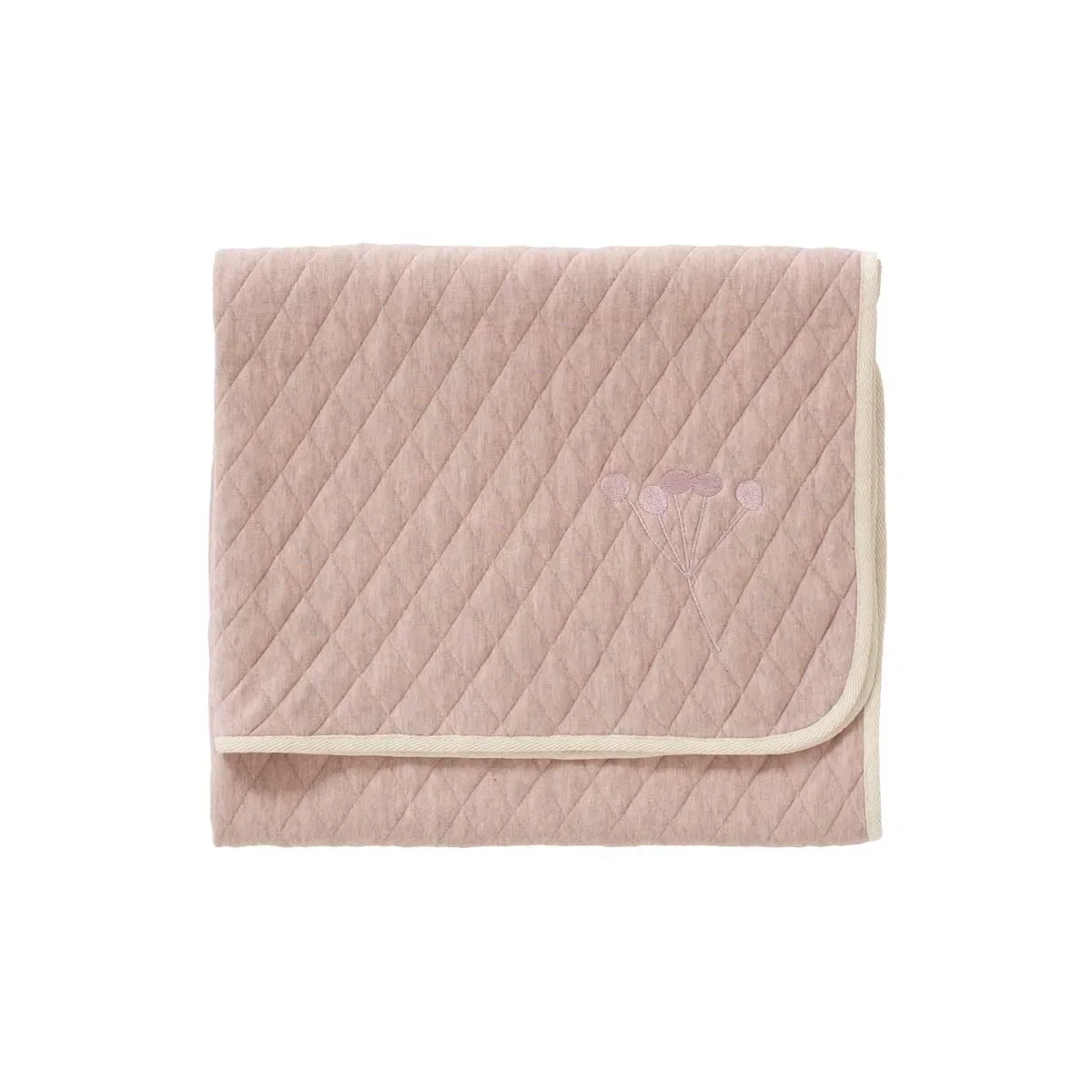 Fresk Decke, Babydecke, Kinderwagendecke Nordic Mellow rose 100 x 150 cm