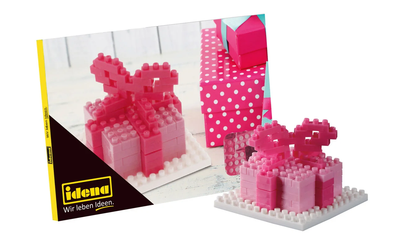 Idena, Minibausteine Postkarte - Spielwaren für Kinder und kreative Bastelprojekte, Art: Schmetterling