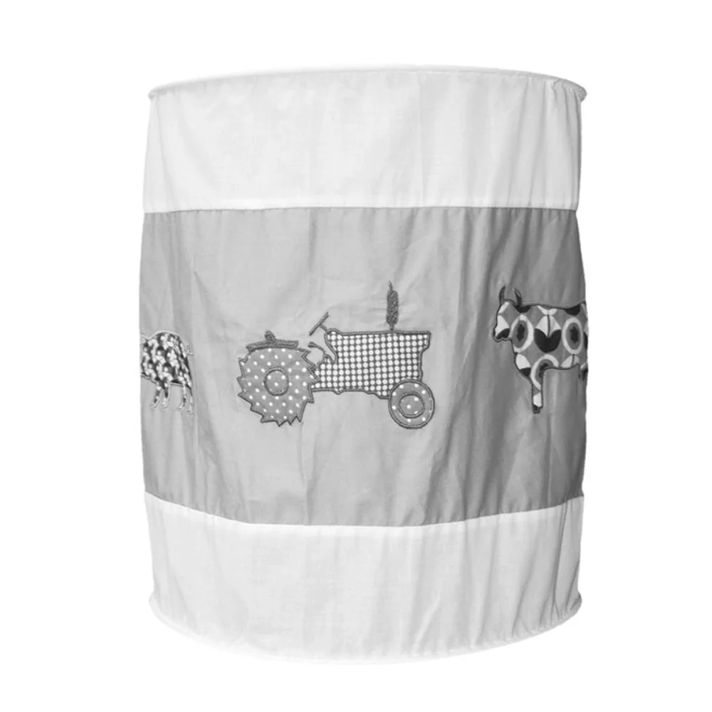 Taftan Lampenschirm geknittert Bauernhof