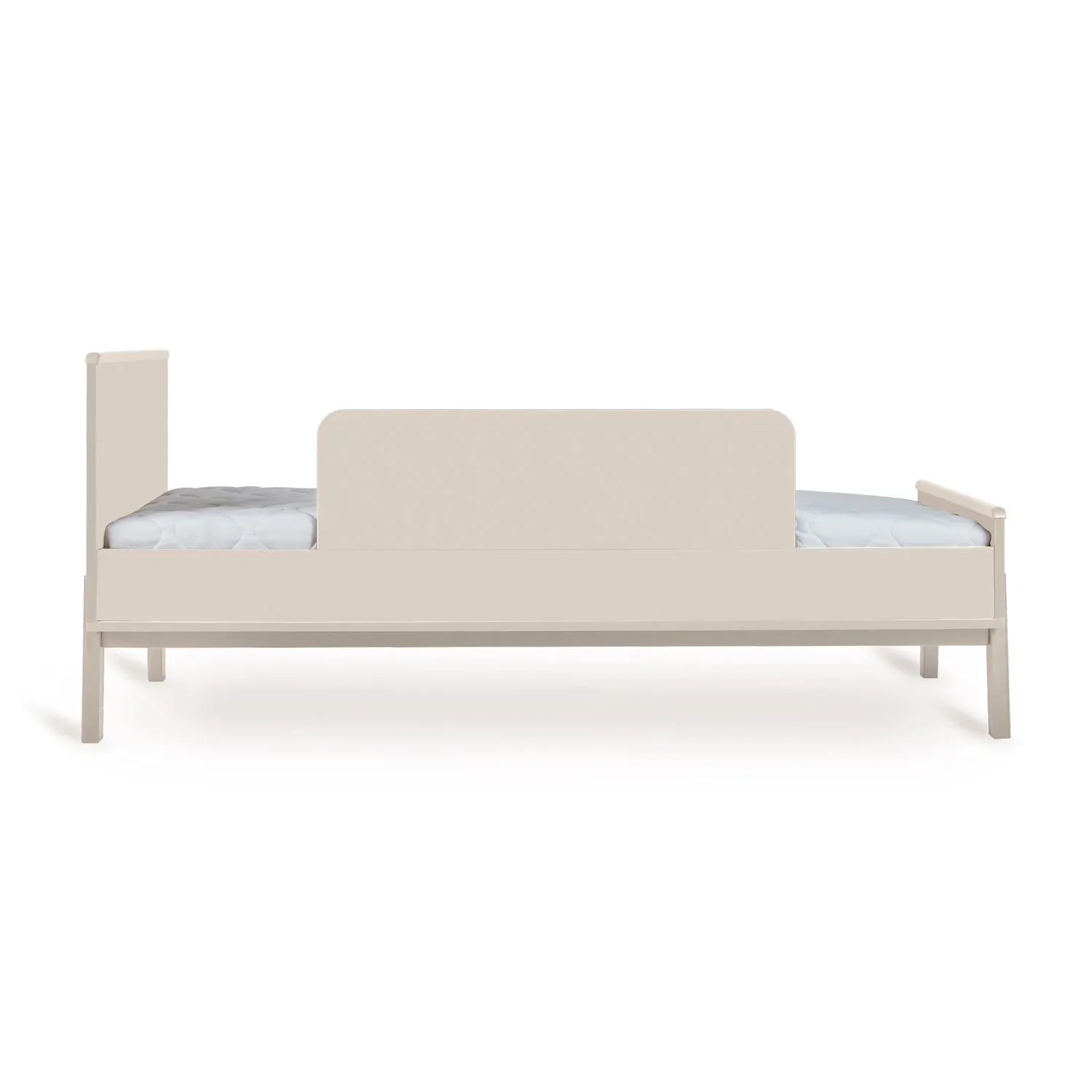 Quax Ashi Junior Kit 170x70 cm – Nachhaltiges Umbauset für Ashi Babybett zum Juniorbett | Mit Nachttisch & Bettgitter-Option, Farbe: Ton