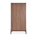 Quax Ashi Kleiderschrank | 2-türiger Babykleiderschrank mit Soft-Close & viel Stauraum, Breite: 96 cm, Höhe: 196 cm, Länge: 58 cm, Farbe: Kastanie