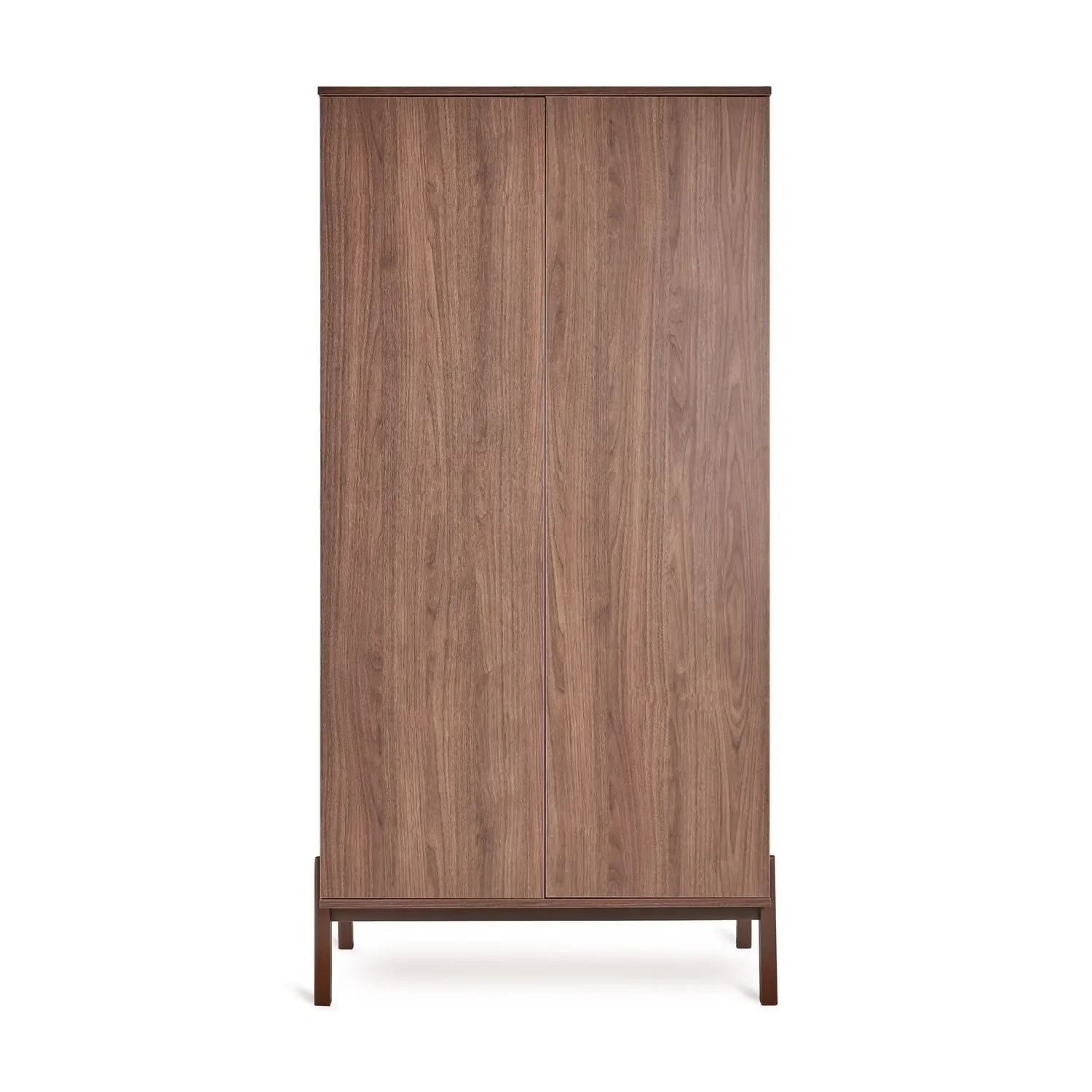 Quax Ashi Kleiderschrank | 2-türiger Babykleiderschrank mit Soft-Close & viel Stauraum, Breite: 96 cm, Höhe: 196 cm, Länge: 58 cm, Farbe: Kastanie
