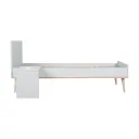 Quax Flow Junior Kit 170x70 cm | Umbauset für Flow Babybett zum Juniorbett | Mit Nachttisch & Bettgitter-Option, Farbe: weiss