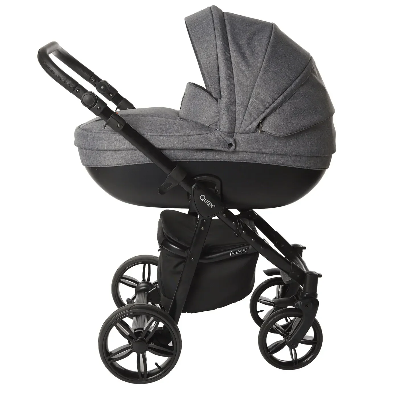 Quax Kinderwagen Avenue, Farbe Kinderwagen: Leinen Grau