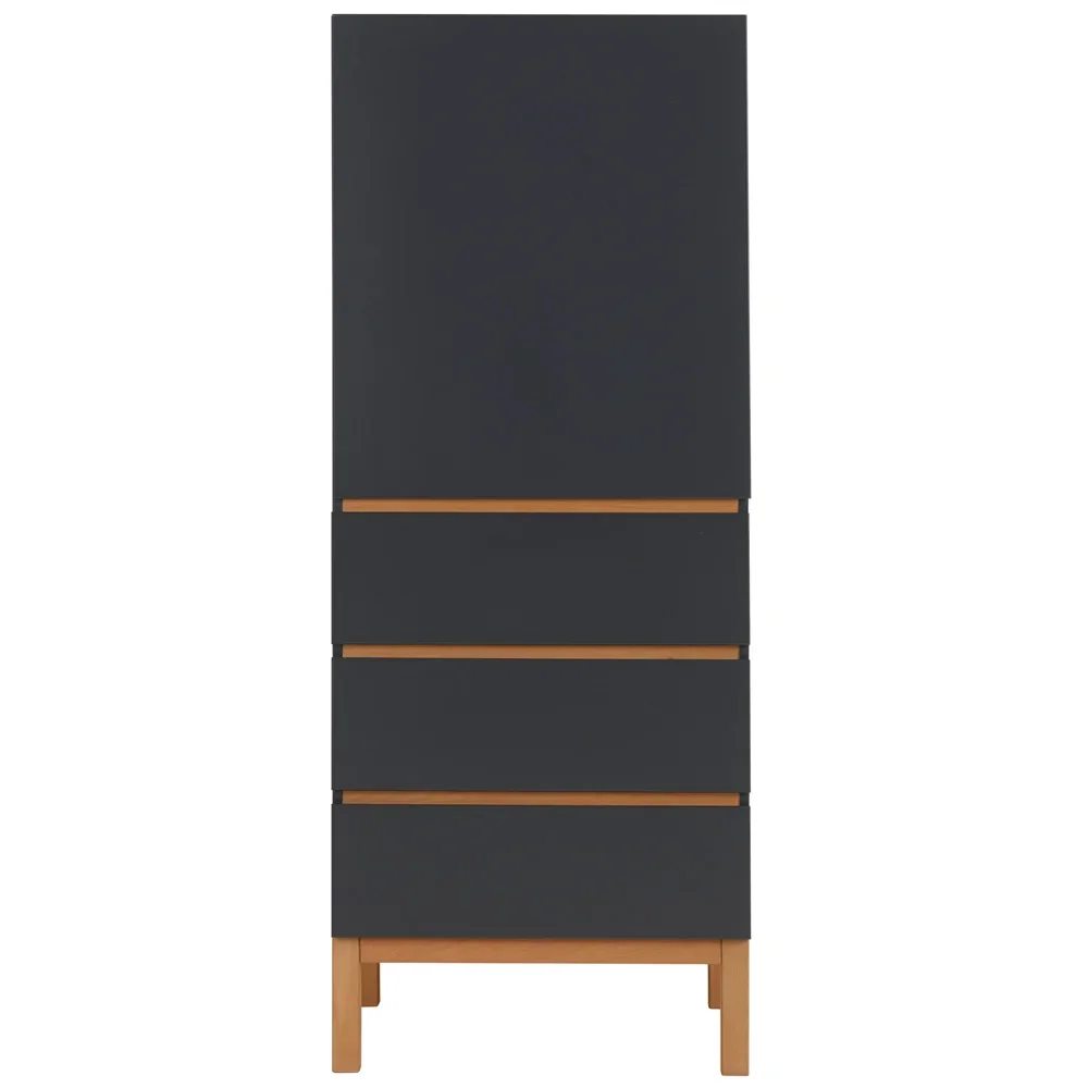 Quax Indigo 1 türiger Schubkasten Schrank schwarz
