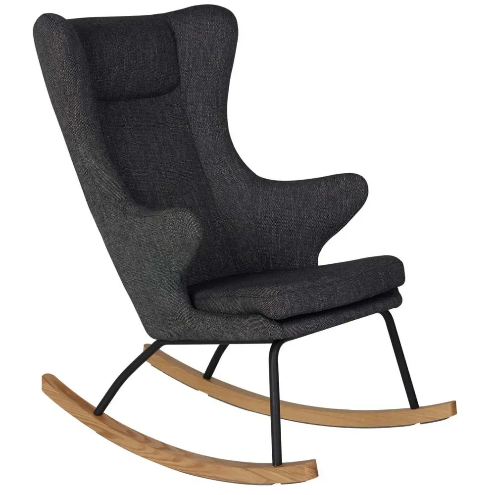 Quax Schaukelstuhl /Stillstuhl De Luxe schwarz