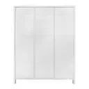 Quax Kleiderschrank - Stripes, 3 Türen Weiß