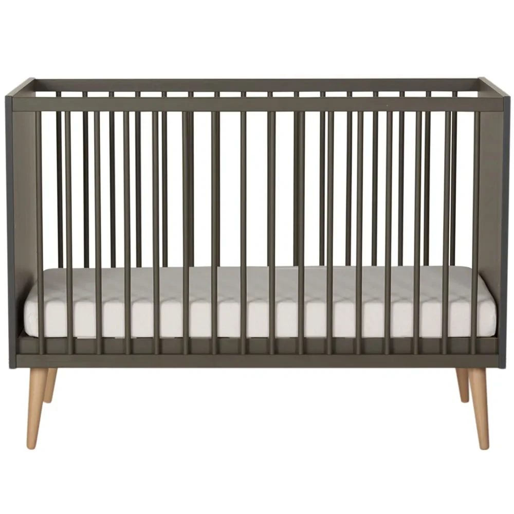 Quax Cocoon Babybett Moos Braun 60 x 120