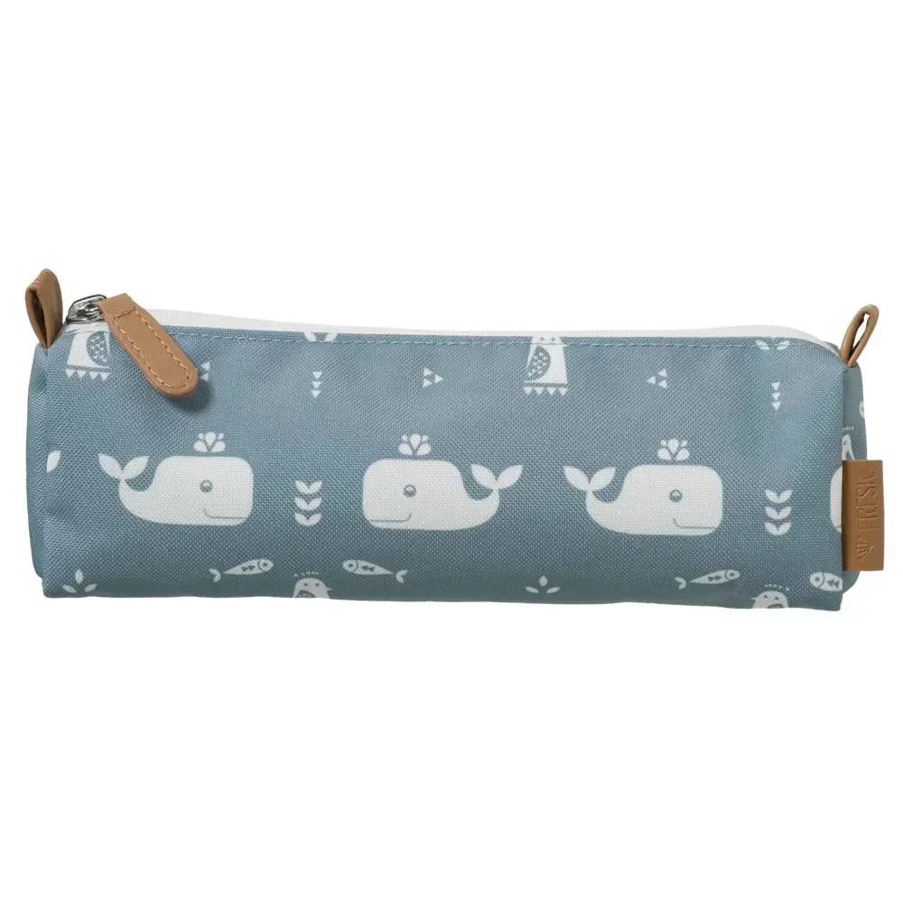 Fresk Stiftemäppchen Wal blau