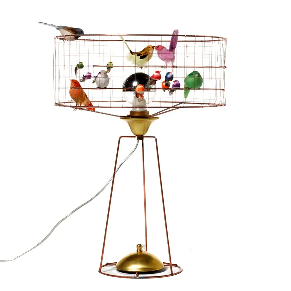 Challières Tischlampe Vogelvoliere