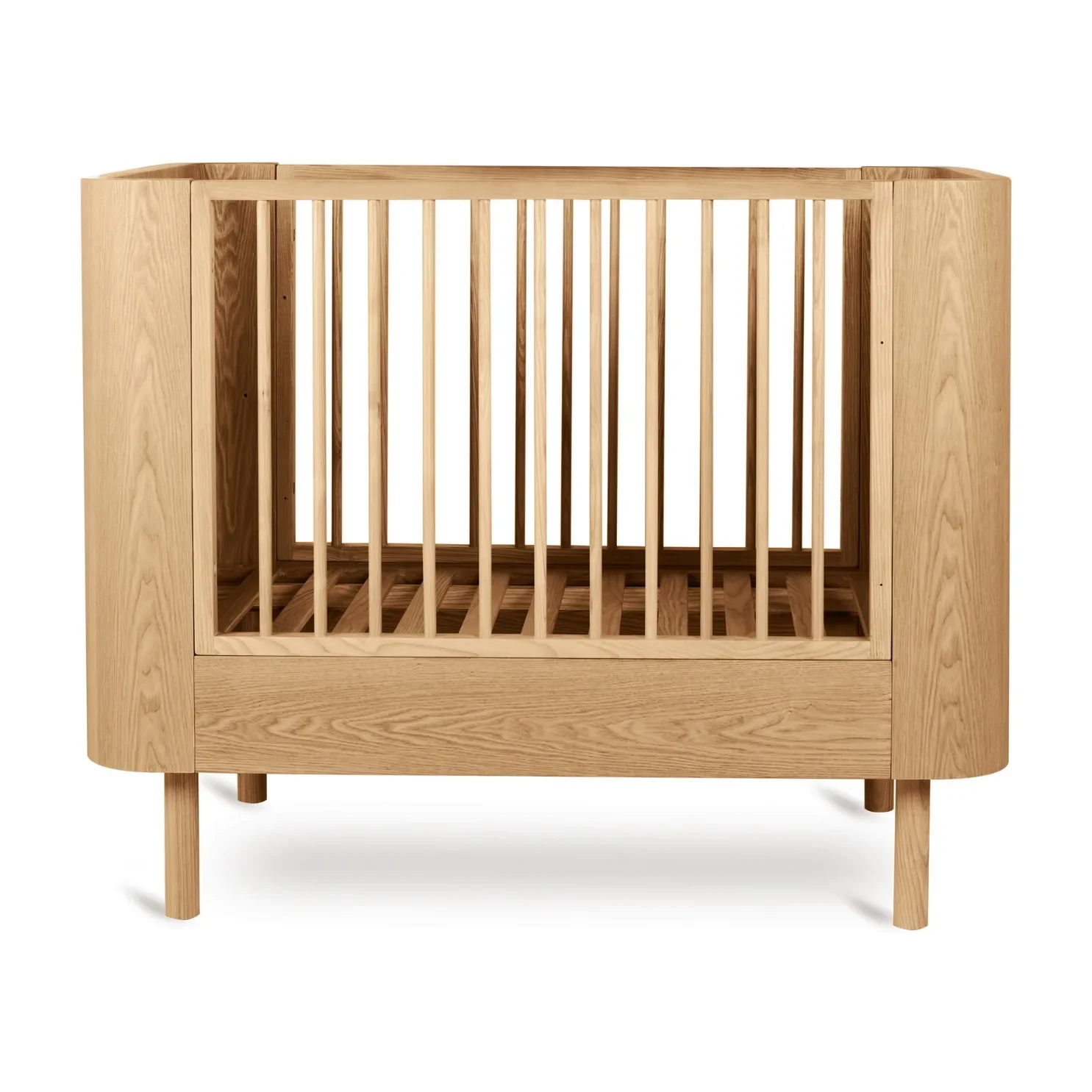 Quax Yume Kinderbett 110 x 70 cm aus Esche und MDF mit Eschenfurnier, Farbe: Naturasche