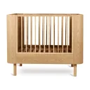 Quax Yume Kinderbett 110 x 70 cm aus Esche und MDF mit Eschenfurnier, Farbe: Naturasche