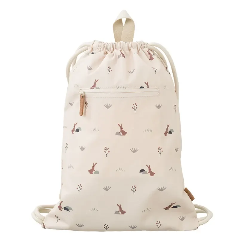 Fresk Turnbeutel, Sportbeutel, 43x30 cm, Farbe: Kaninchen Sandmuschel