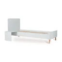 Quax Loft Junior Kit 170x70 cm | Umbauset für Loft Babybett zum Juniorbett | Mit Nachttisch & Bettgitter-Option, Farbe: weiss