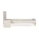 Quax Loft Junior Kit 170x70 cm | Umbauset für Loft Babybett zum Juniorbett | Mit Nachttisch & Bettgitter-Option, Farbe: Ton