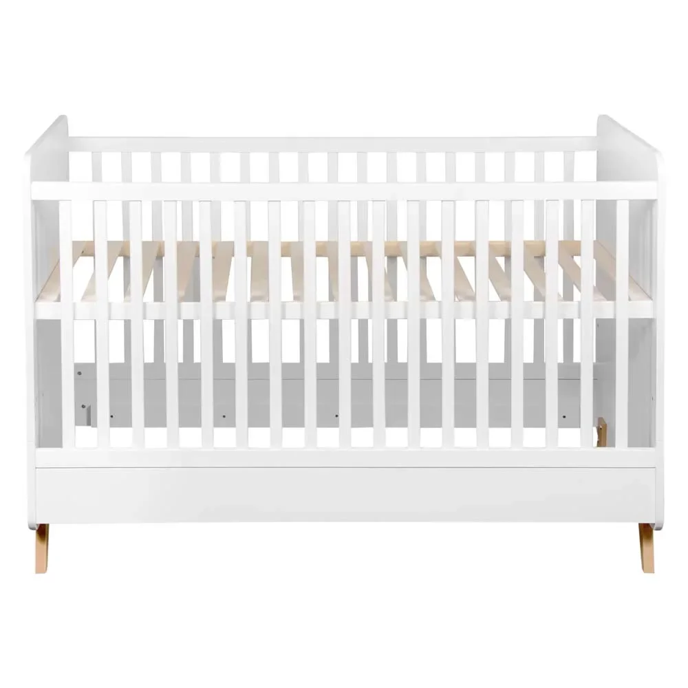 Quax Loft Babybett umbaubar weiss 70 x 140