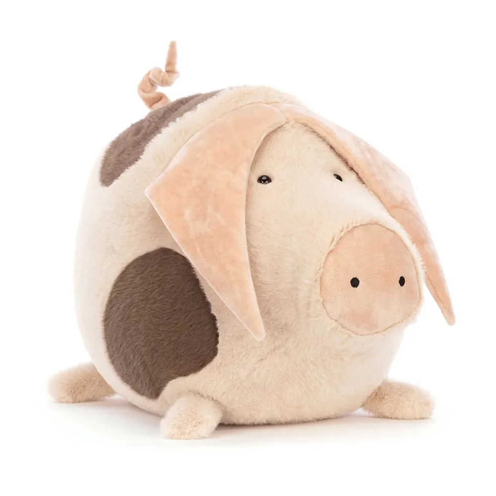 Jellycat Higgledy Piggledy Old Spot Plüschschwein XXL, gepunktet, Kinderzimmerdeko
