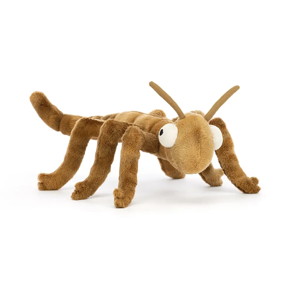 Jellycat Stabheuschrecke Kuscheltier in Insektenform, weiches Plüschtier-Geschenk für Insektenliebhaber